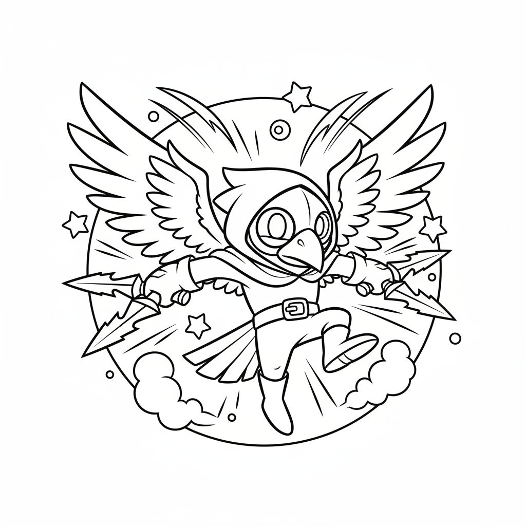 Coloriage coloriage brawl stars corbac 5