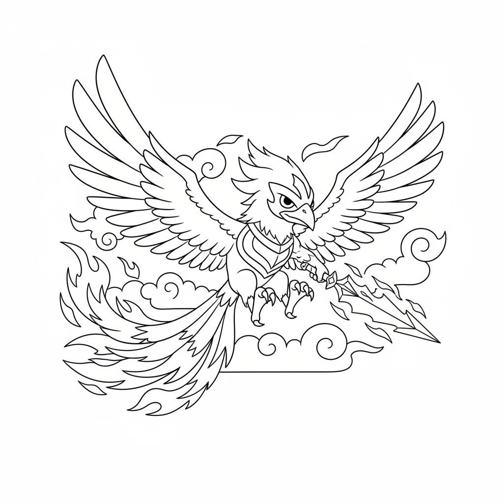 Coloriage coloriage brawl stars corbac phoenix 5