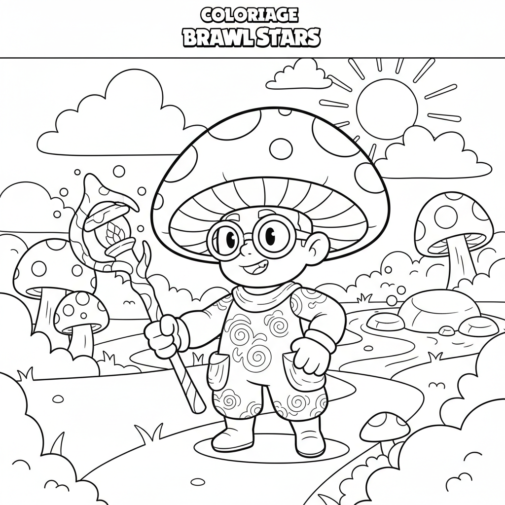 Coloriage coloriage brawl stars cordelius 3