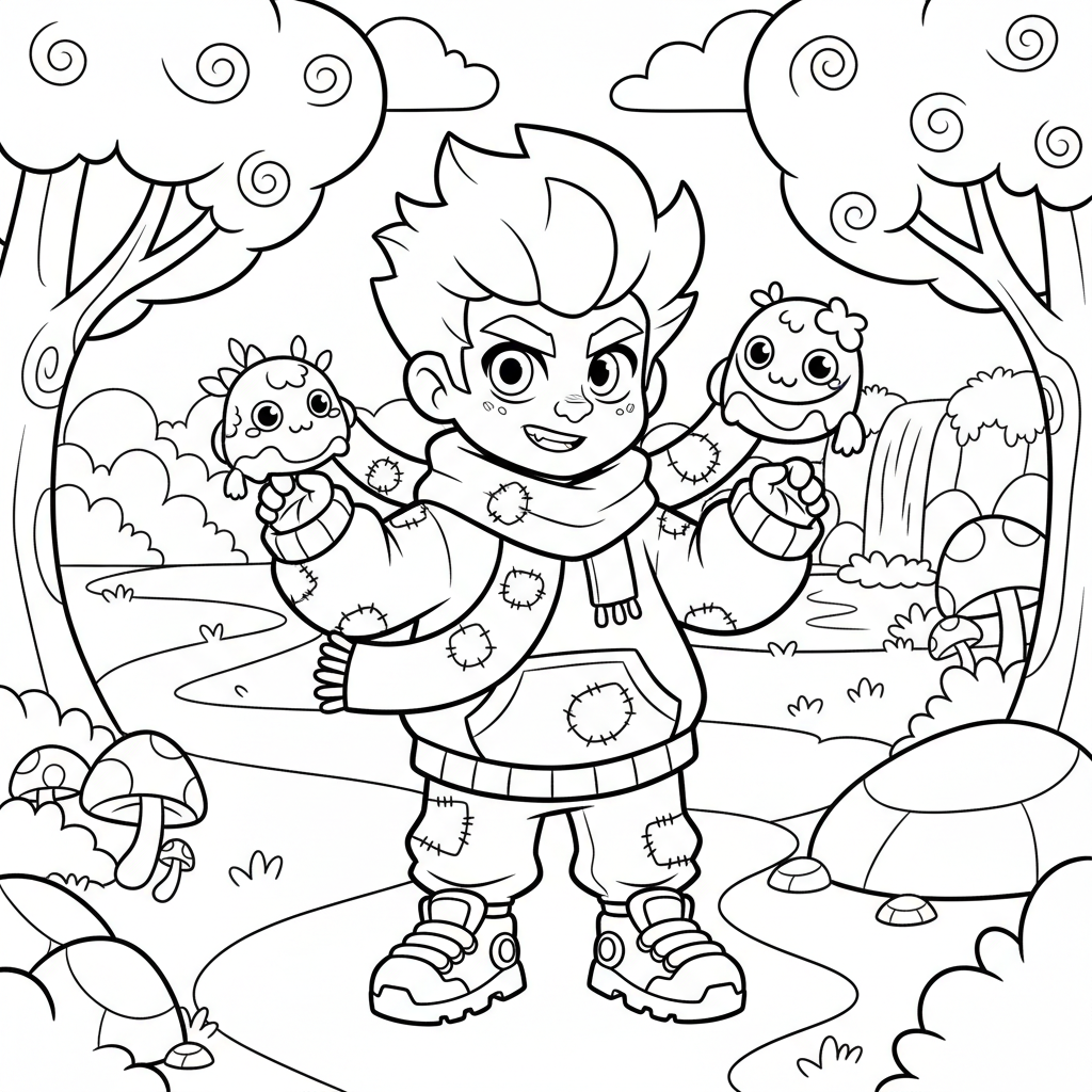 Coloriage coloriage brawl stars edgar skin 3