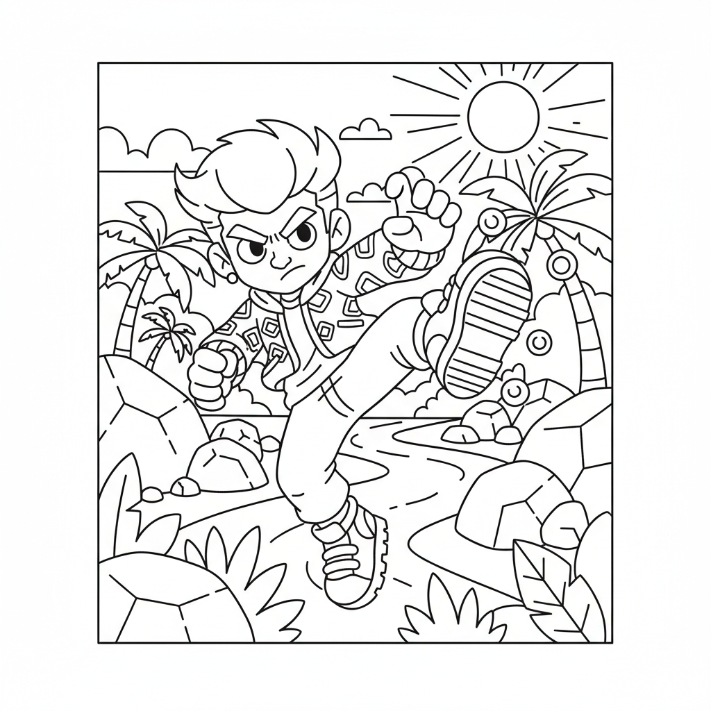 Coloriage coloriage brawl stars fang 3