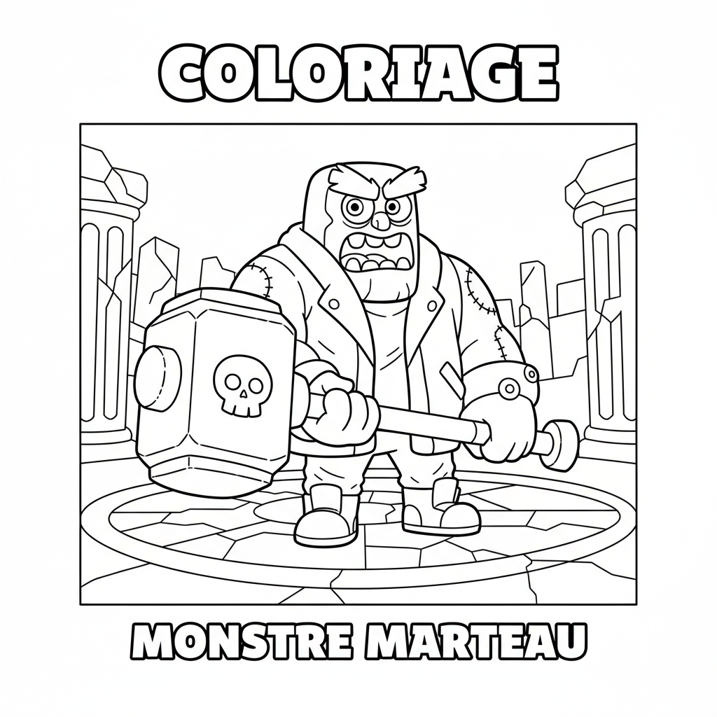 Coloriage coloriage brawl stars frank 2