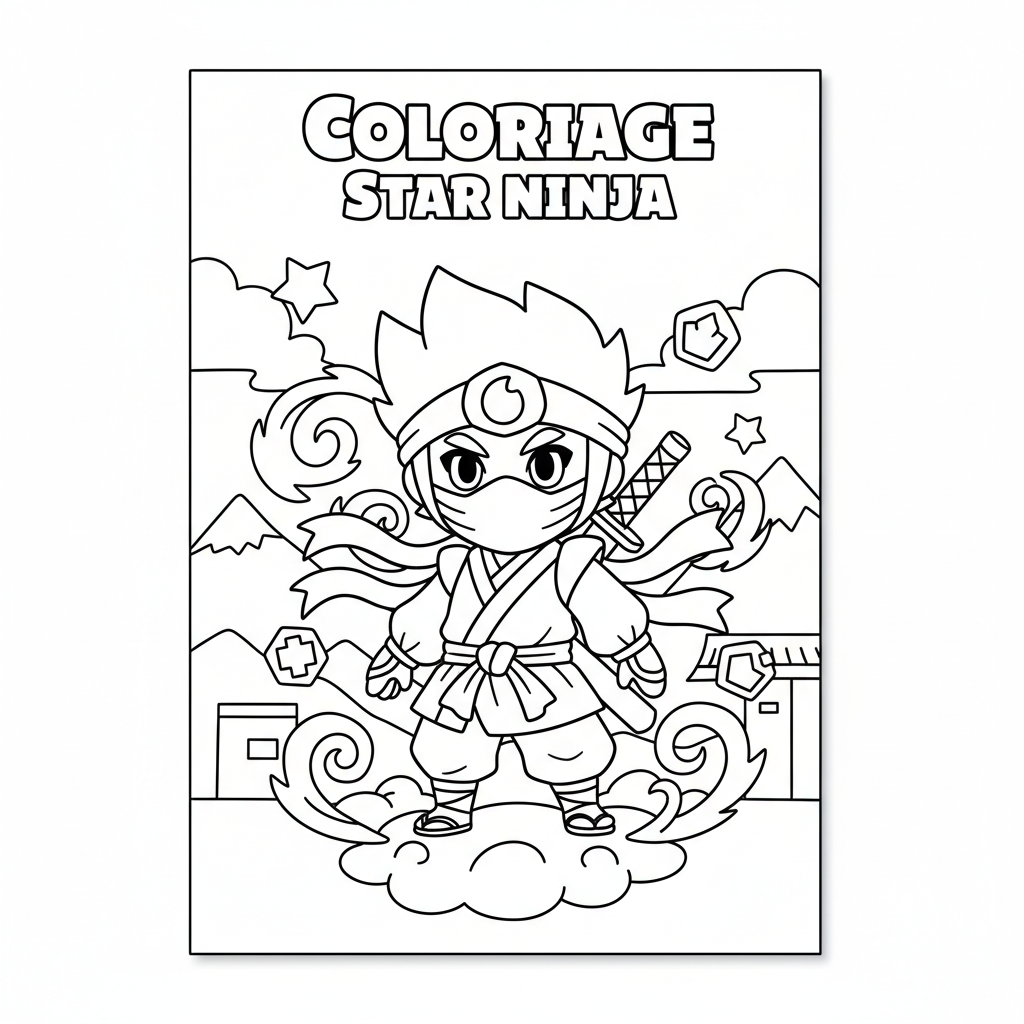 Coloriage coloriage brawl stars kaze 2