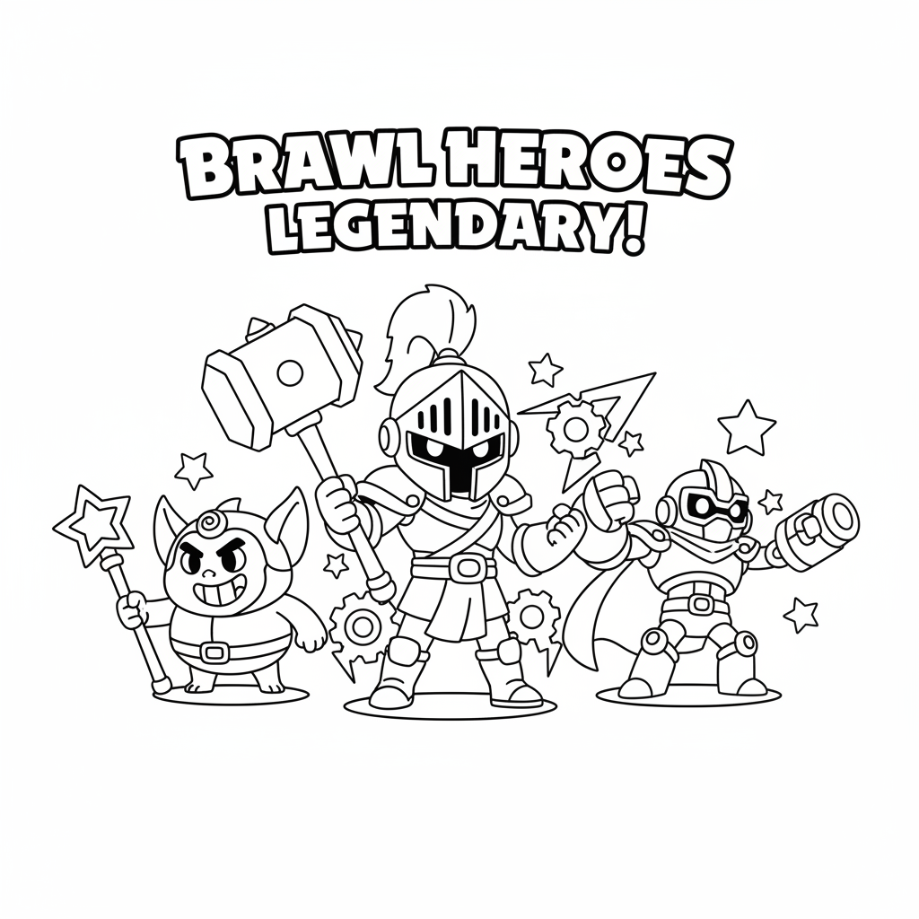 Coloriage coloriage brawl stars legendaire 2