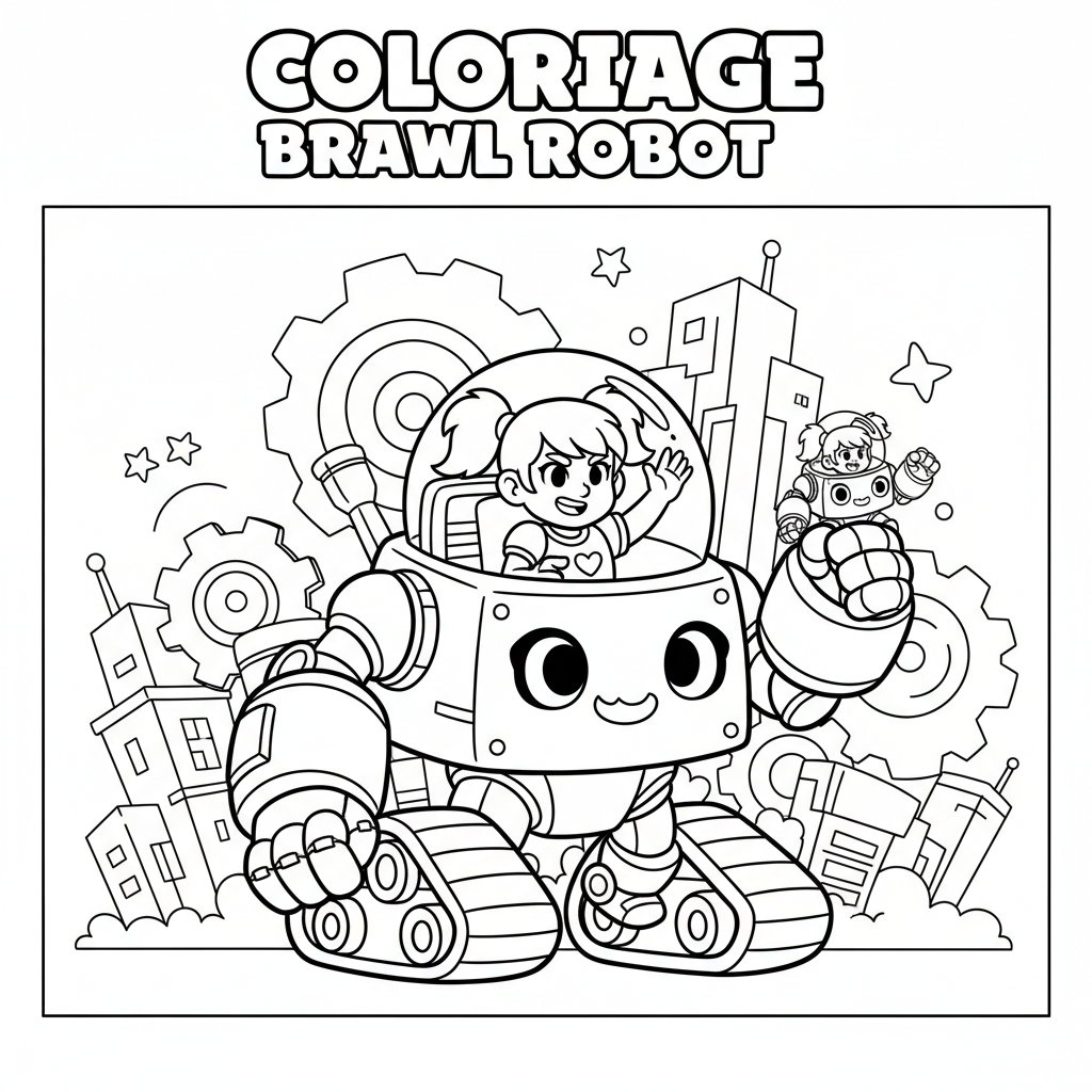 Coloriage coloriage brawl stars meg 2