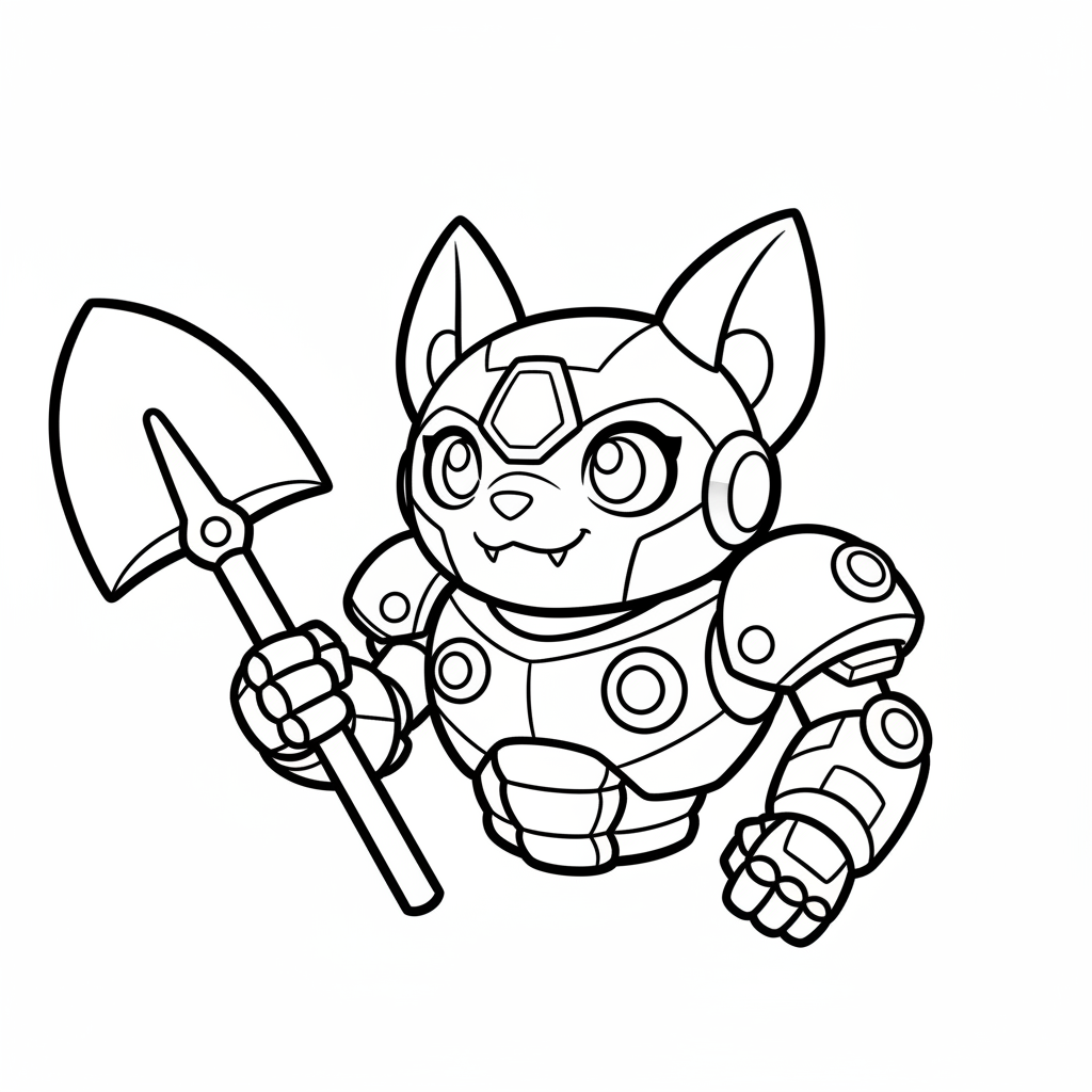 Coloriage coloriage brawl stars mortis mecha 4