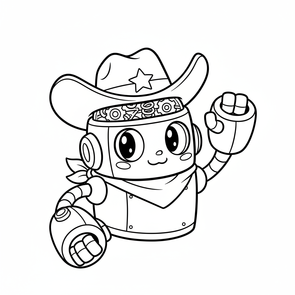 Coloriage coloriage brawl stars ricochet 4