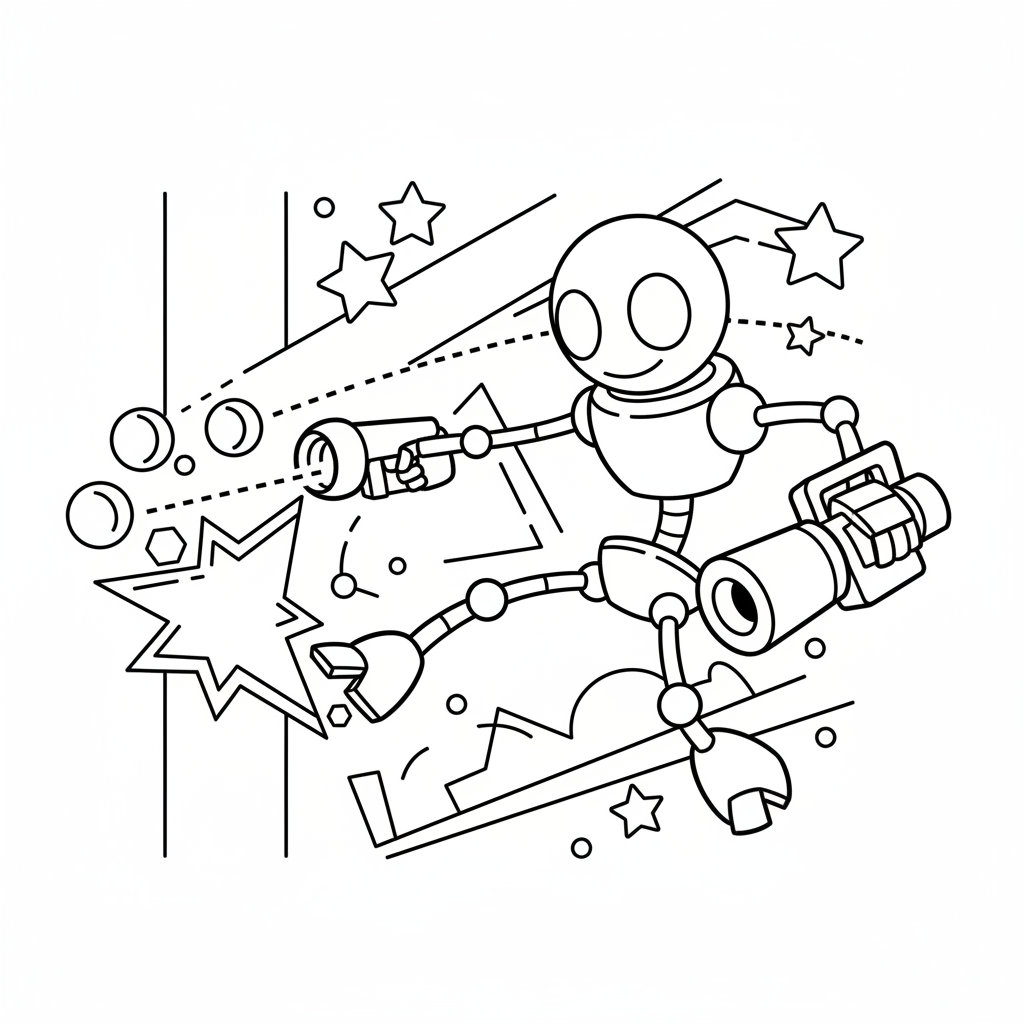Coloriage coloriage brawl stars ricochet 5