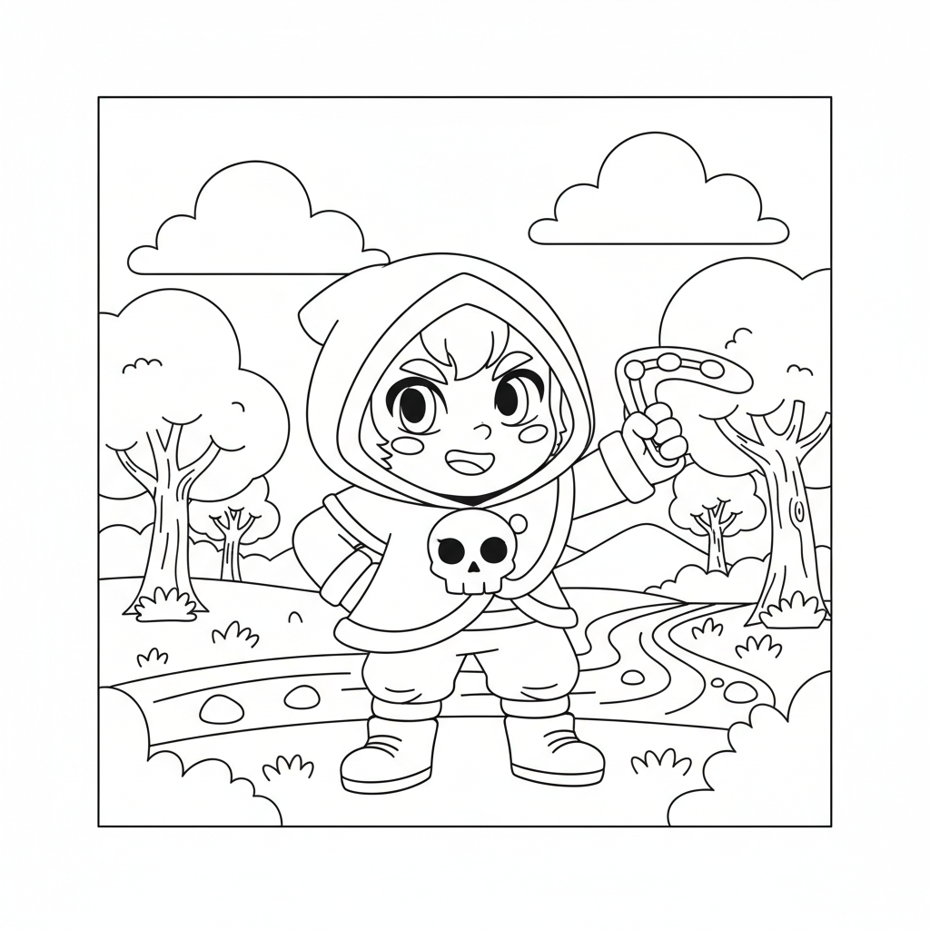 Coloriage coloriage brawl stars shade 3