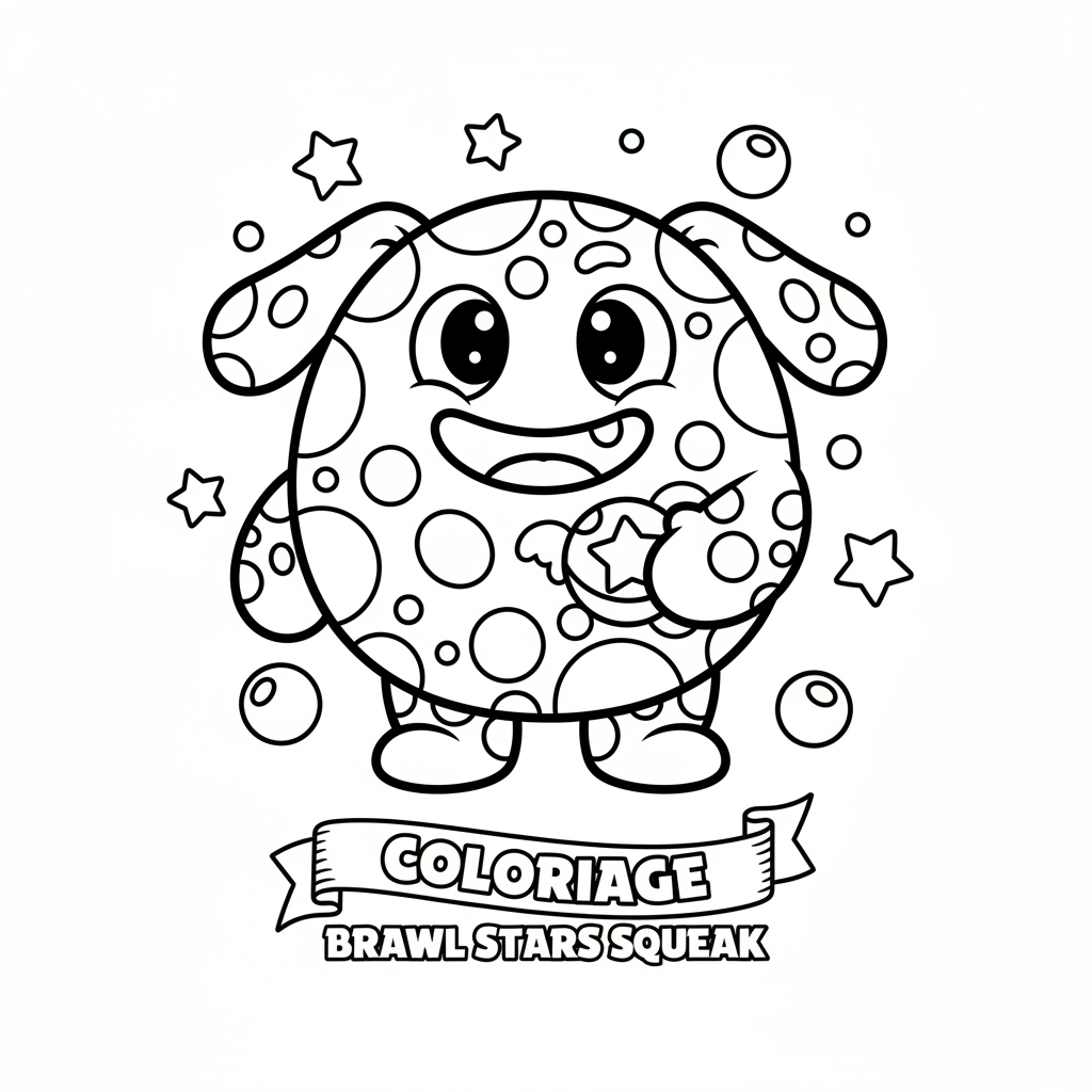 Coloriage coloriage brawl stars squeak