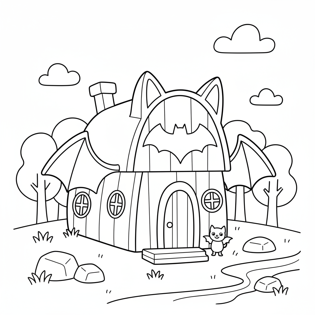 Coloriage coloriage cabane 1