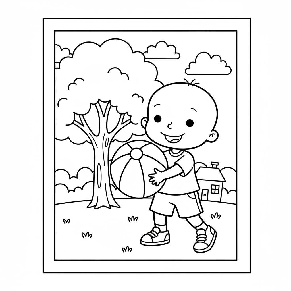 Coloriage coloriage caillou 2