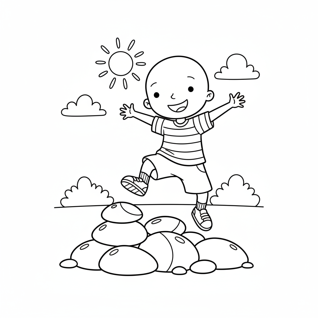 Coloriage coloriage caillou 5