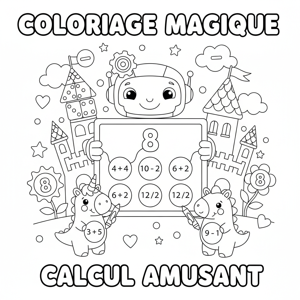 Coloriage coloriage calcul