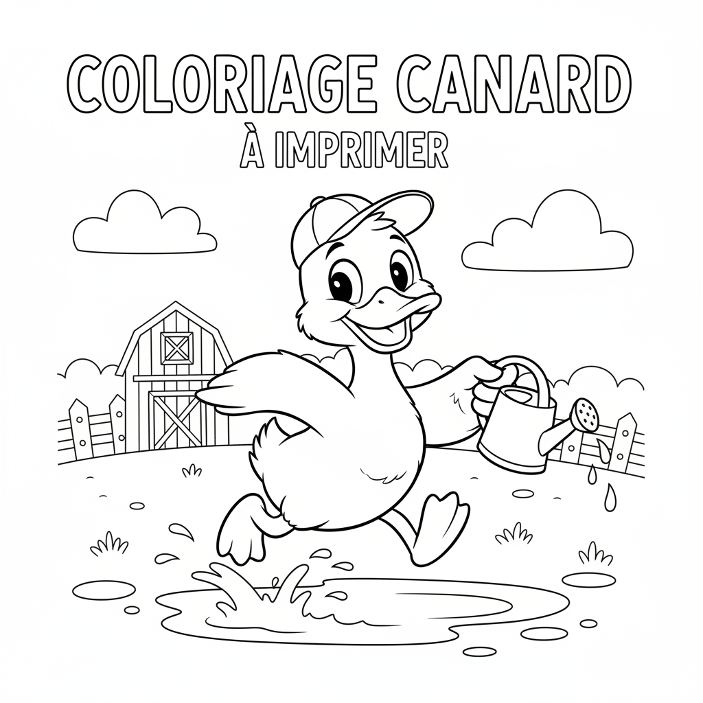 Coloriage coloriage canard à imprimer 5