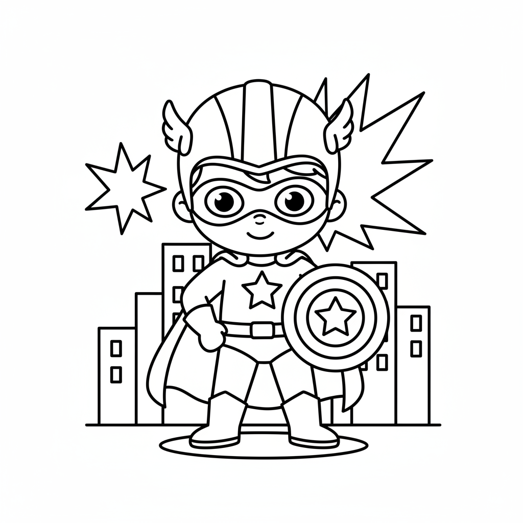 Coloriage coloriage captain america