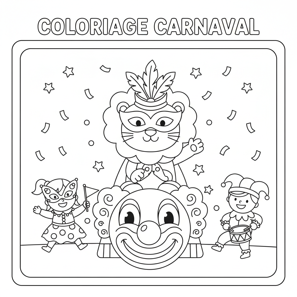 Coloriage coloriage carnaval 1