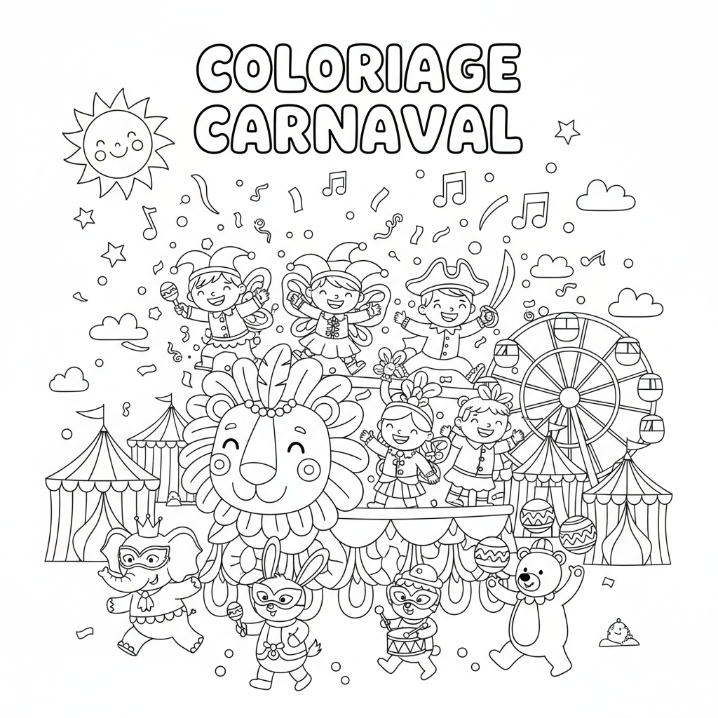 Coloriage coloriage carnaval 5