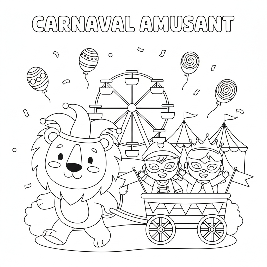 Coloriage coloriage carnaval maternelle
