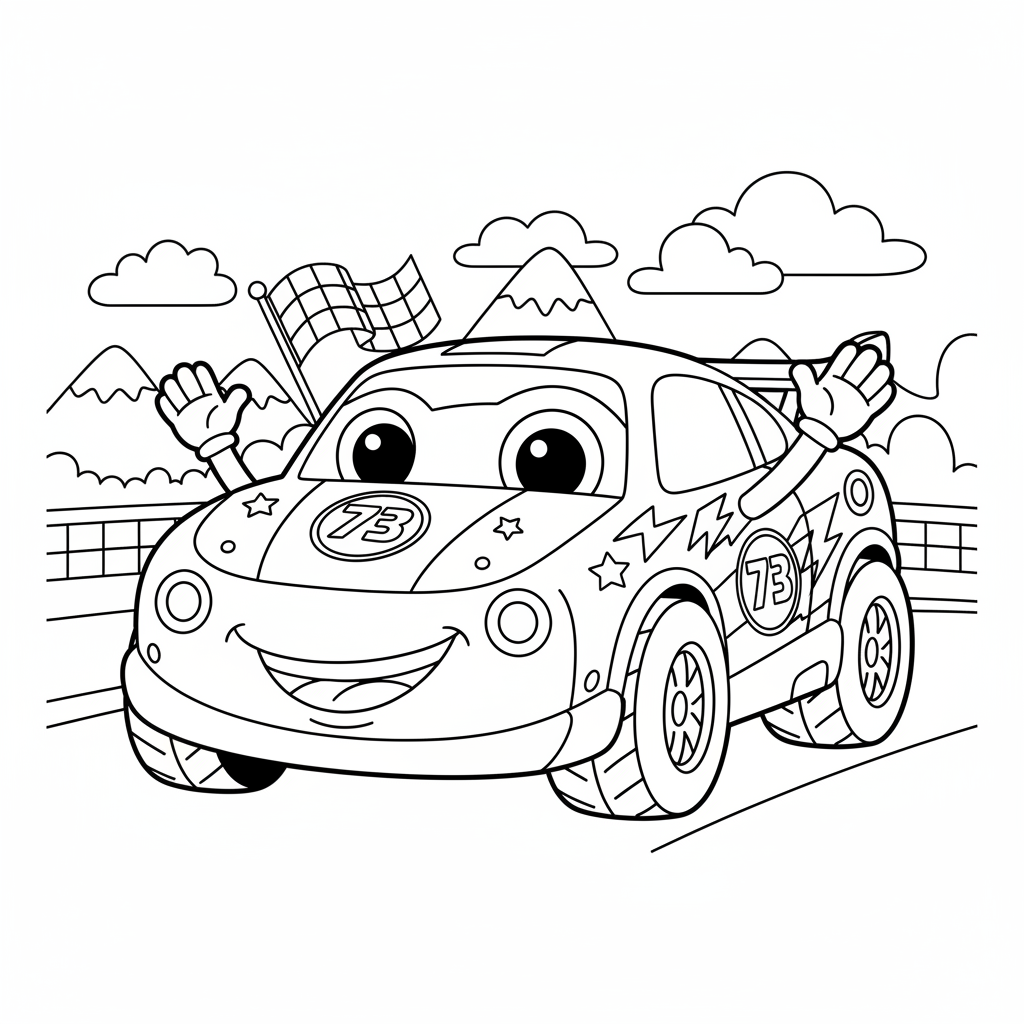 Coloriage coloriage cars 3 4