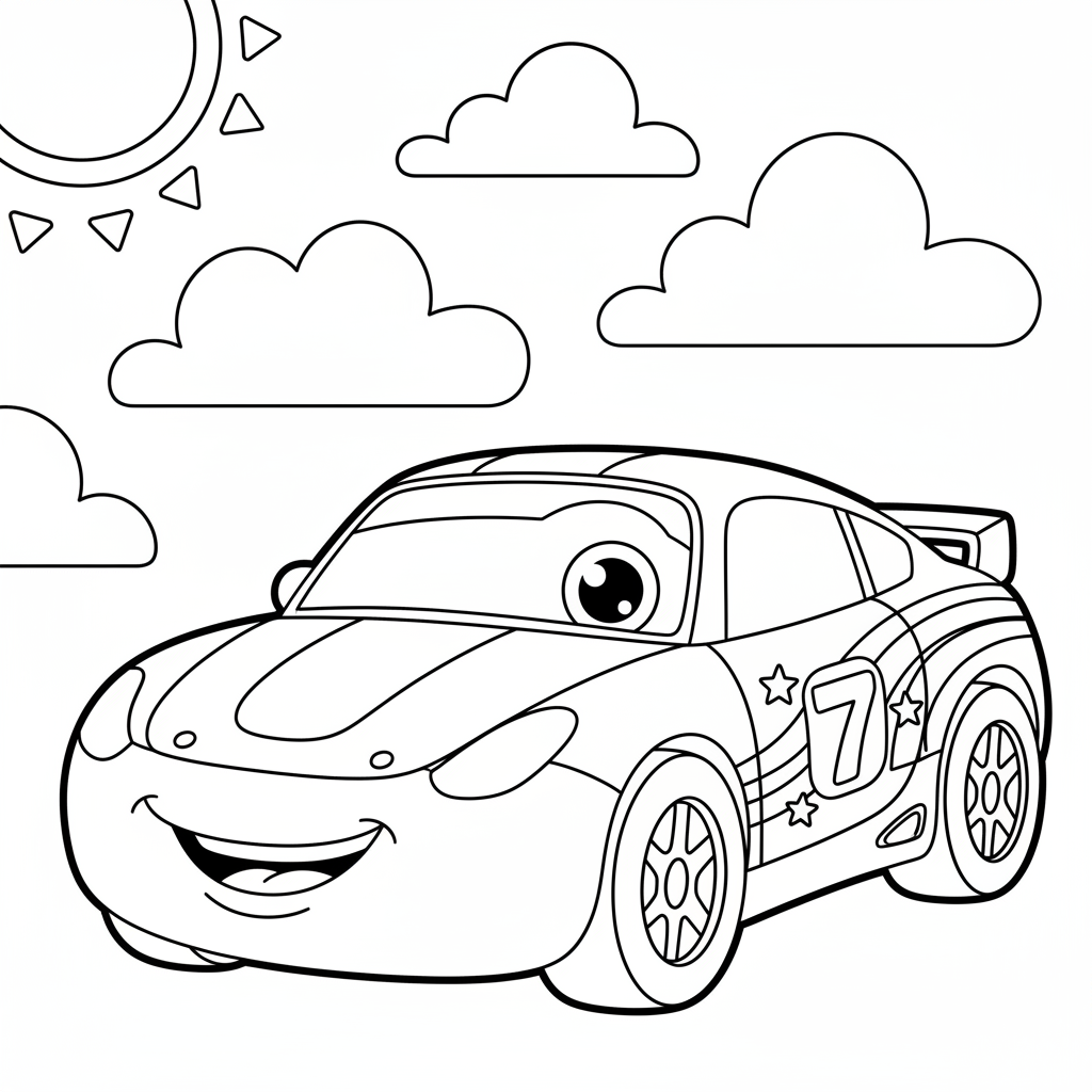Coloriage coloriage cars à imprimer 4
