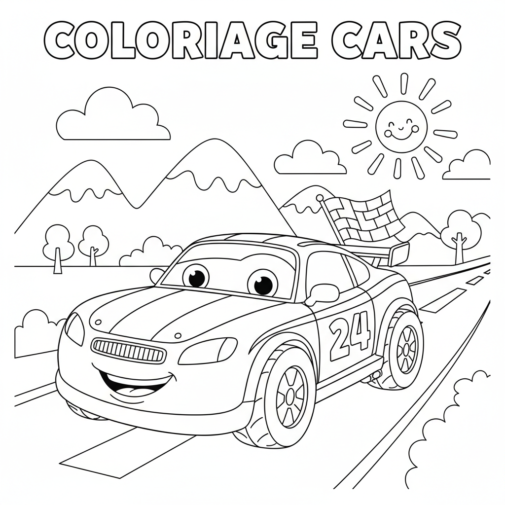 Coloriage coloriage cars a imprimer 2