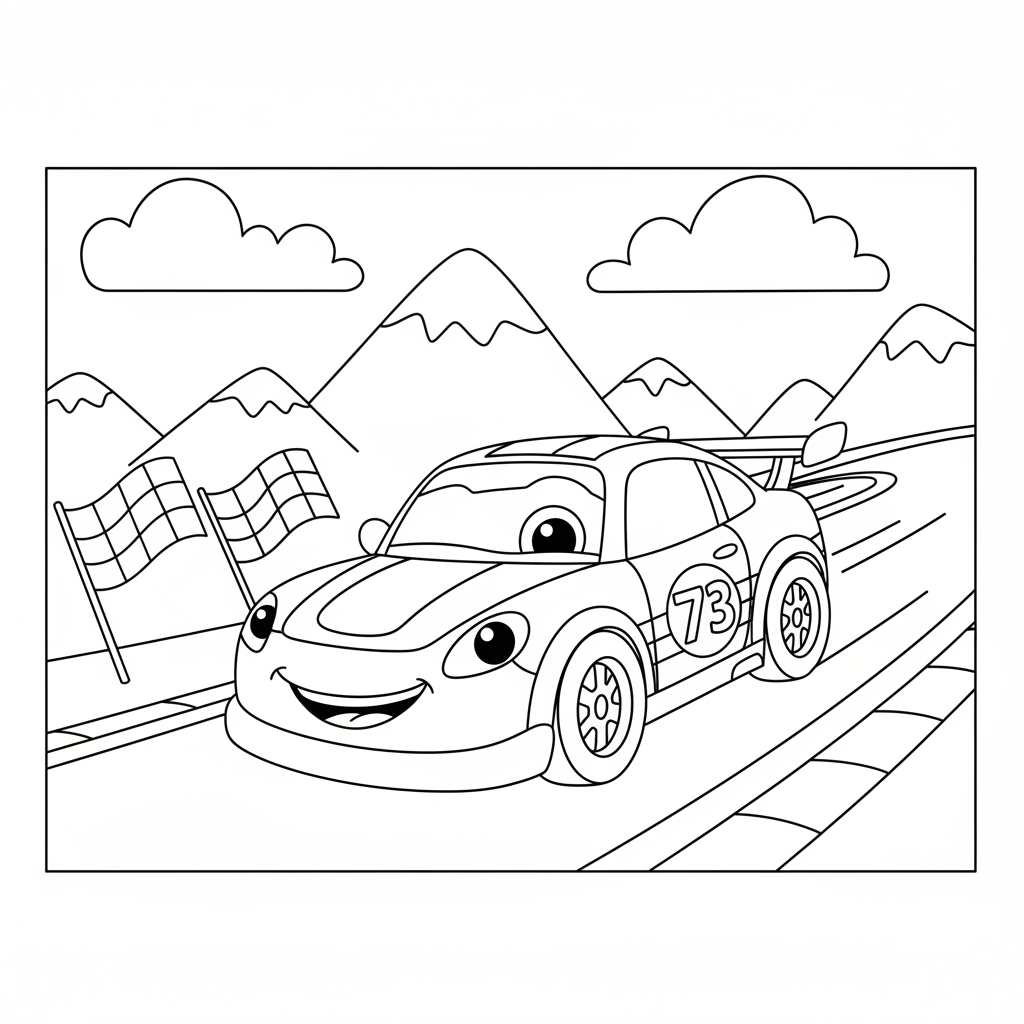 Coloriage coloriage cars à imprimer pdf 2