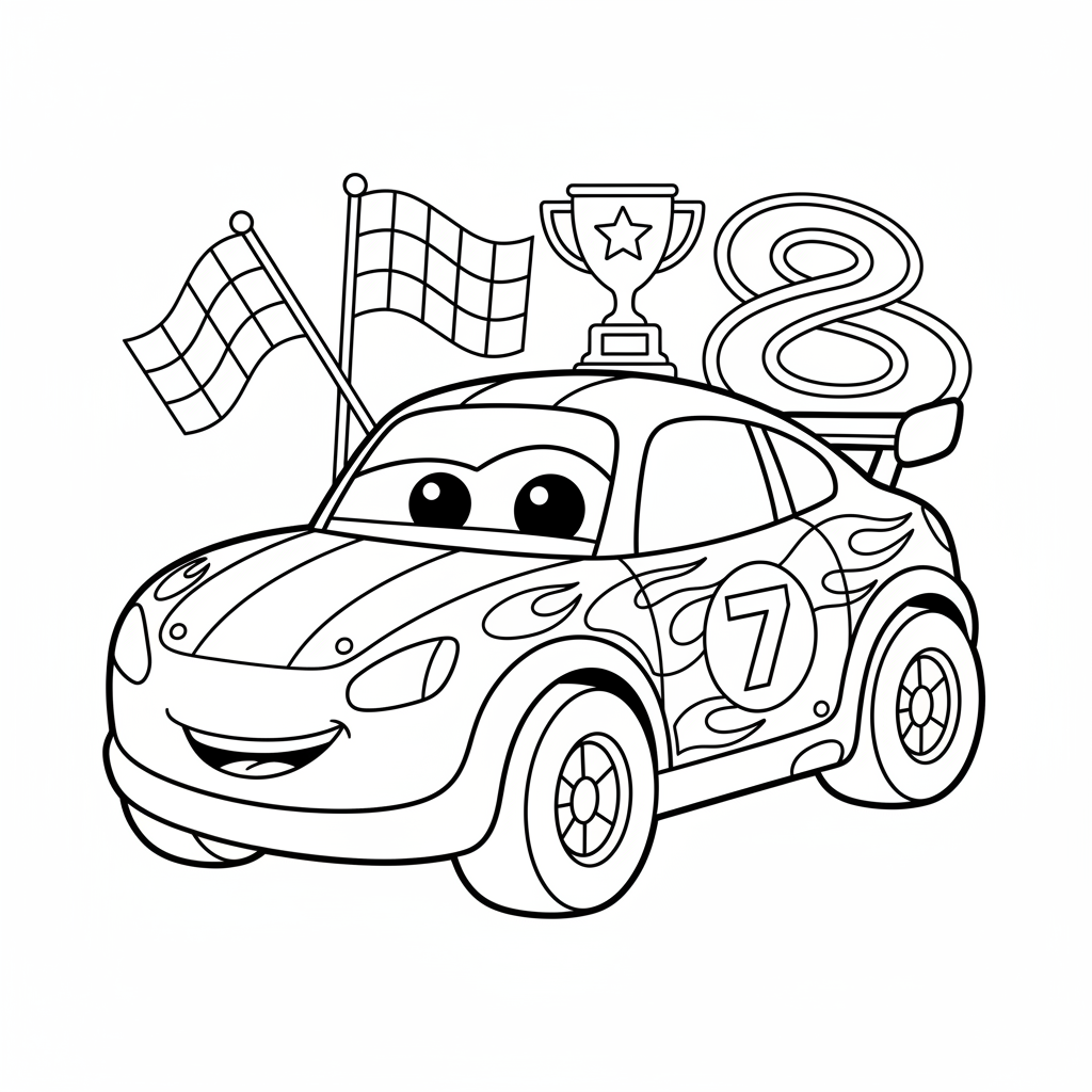 Coloriage coloriage cars à imprimer pdf 4