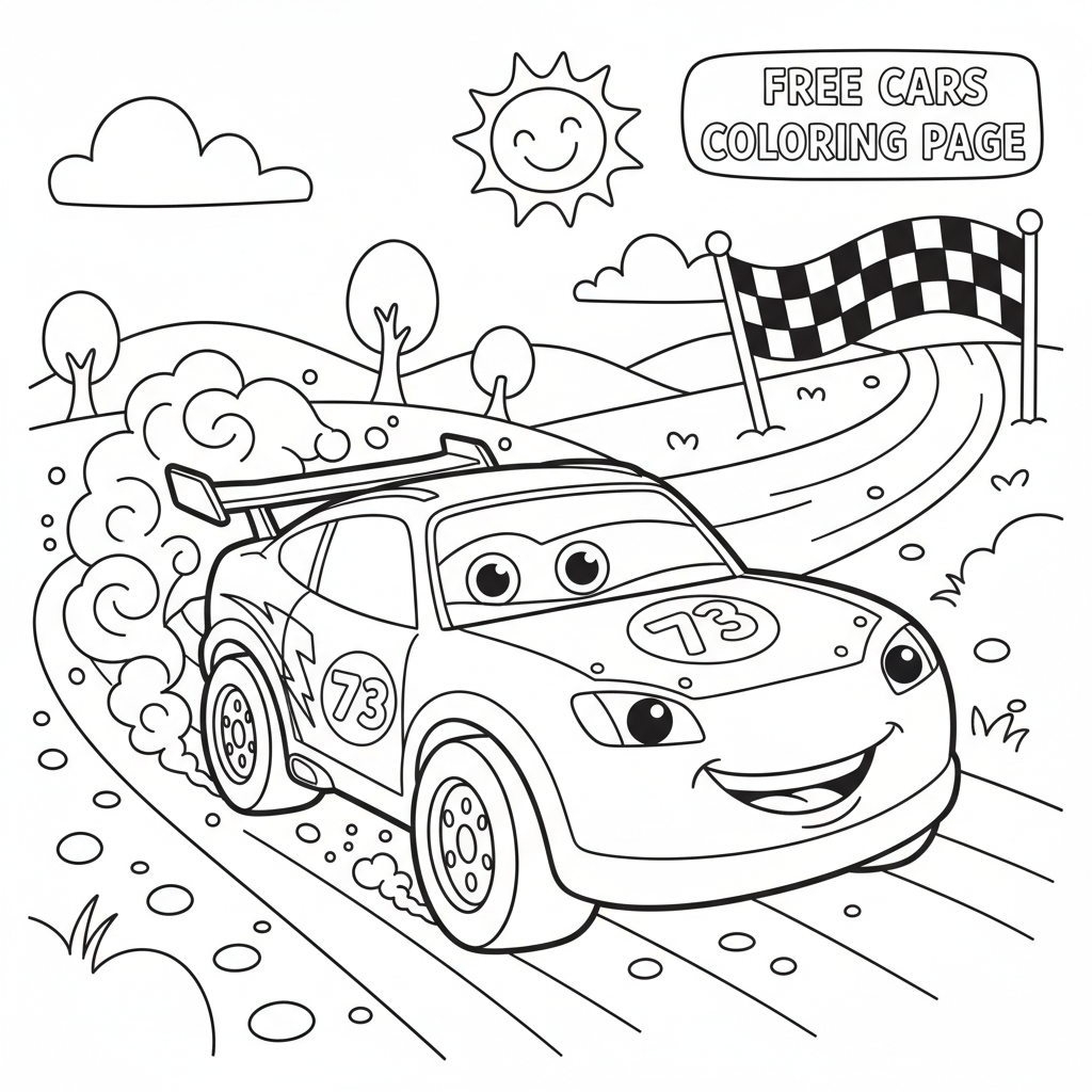 Coloriage coloriage cars gratuit à imprimer 2