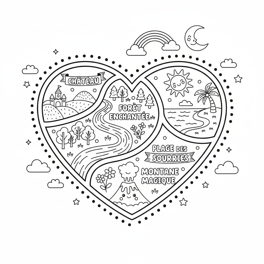 Coloriage coloriage carte 3