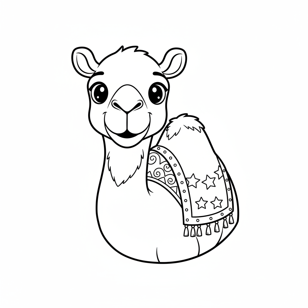 Coloriage coloriage chameau 4