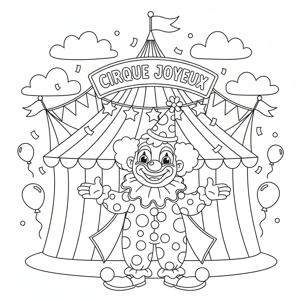 Coloriage coloriage chapiteau cirque