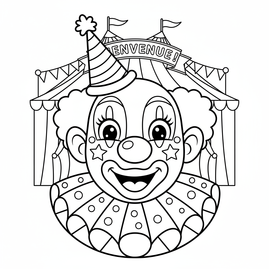 Coloriage coloriage chapiteau cirque 4