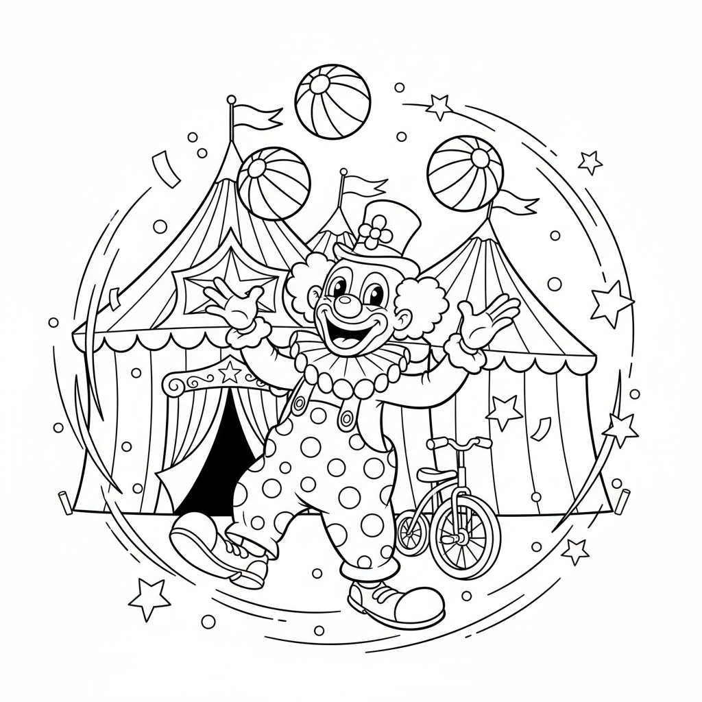 Coloriage coloriage chapiteau cirque 5