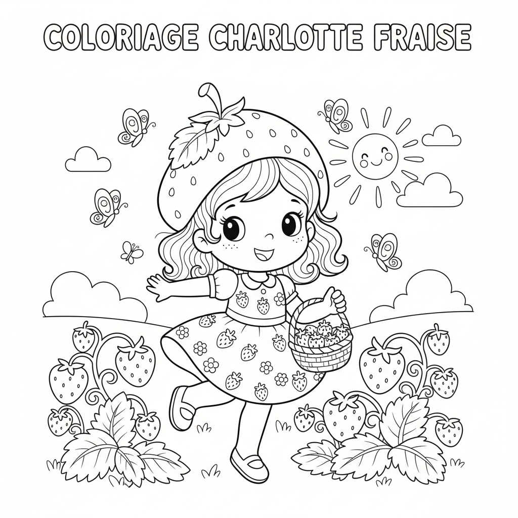 Coloriage coloriage charlotte au fraise 5