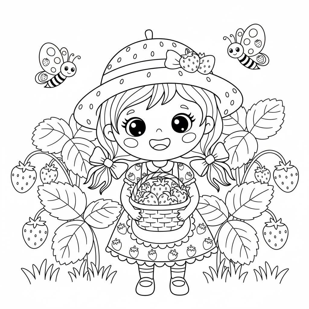 Coloriage coloriage charlotte aux fraises