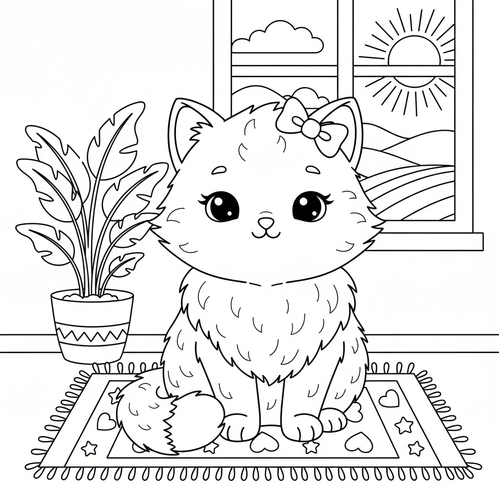 Coloriage coloriage chat à imprimer 2