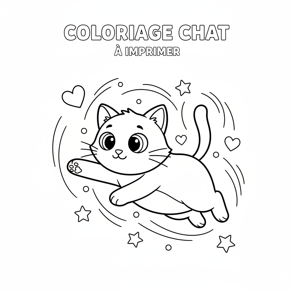 Coloriage coloriage chat a imprimer 5