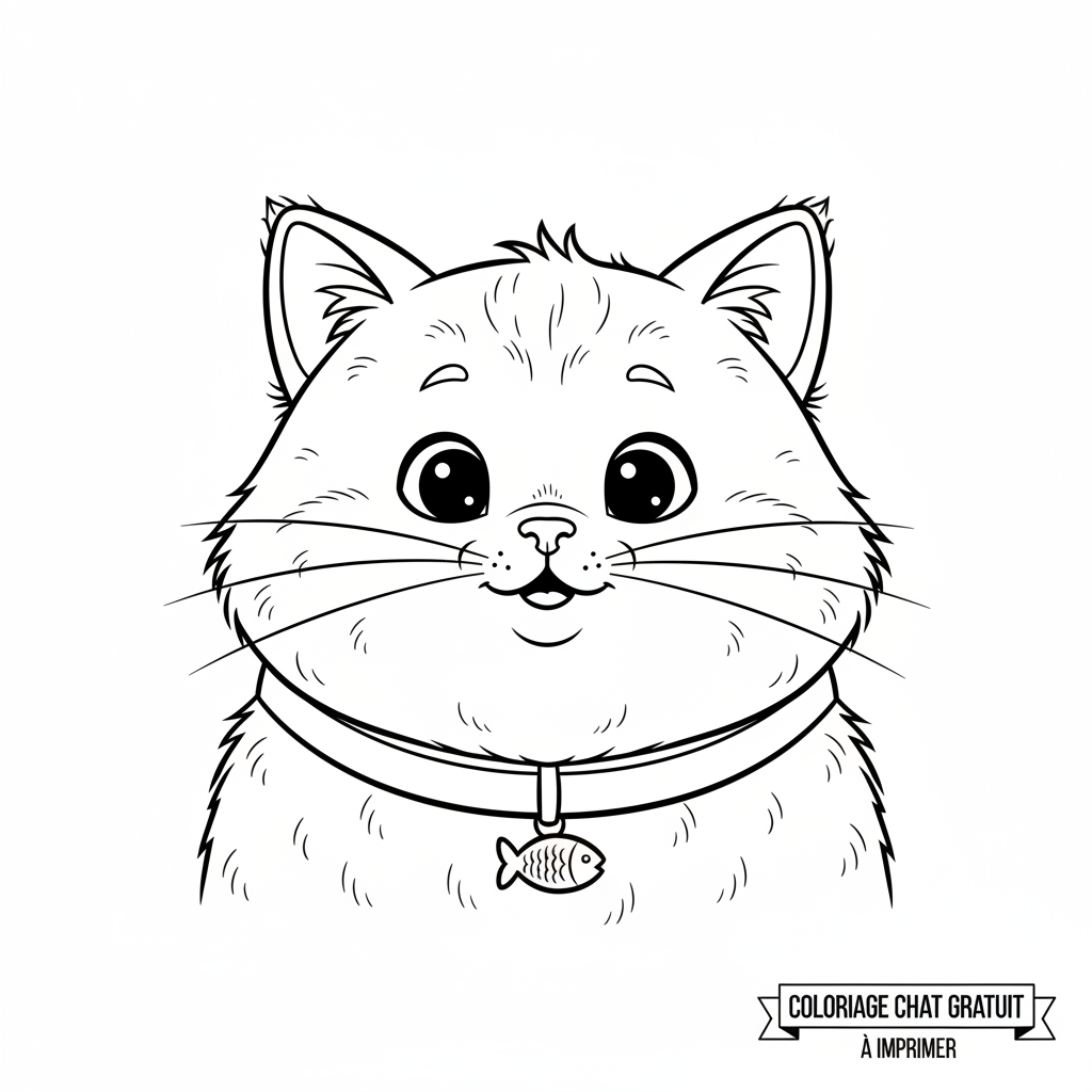 Coloriage coloriage chat gratuit à imprimer 4