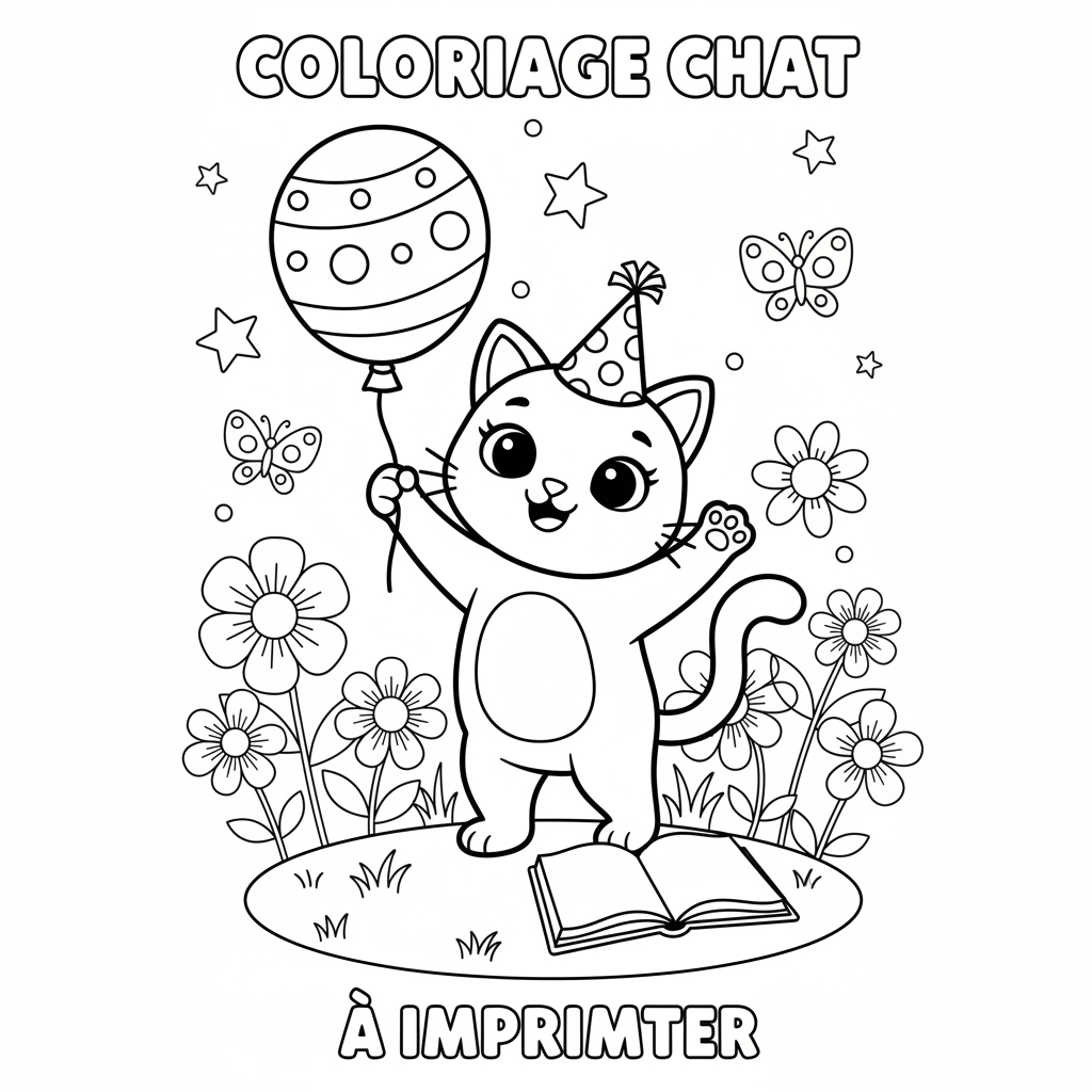 Coloriage coloriage chat imprimer 2