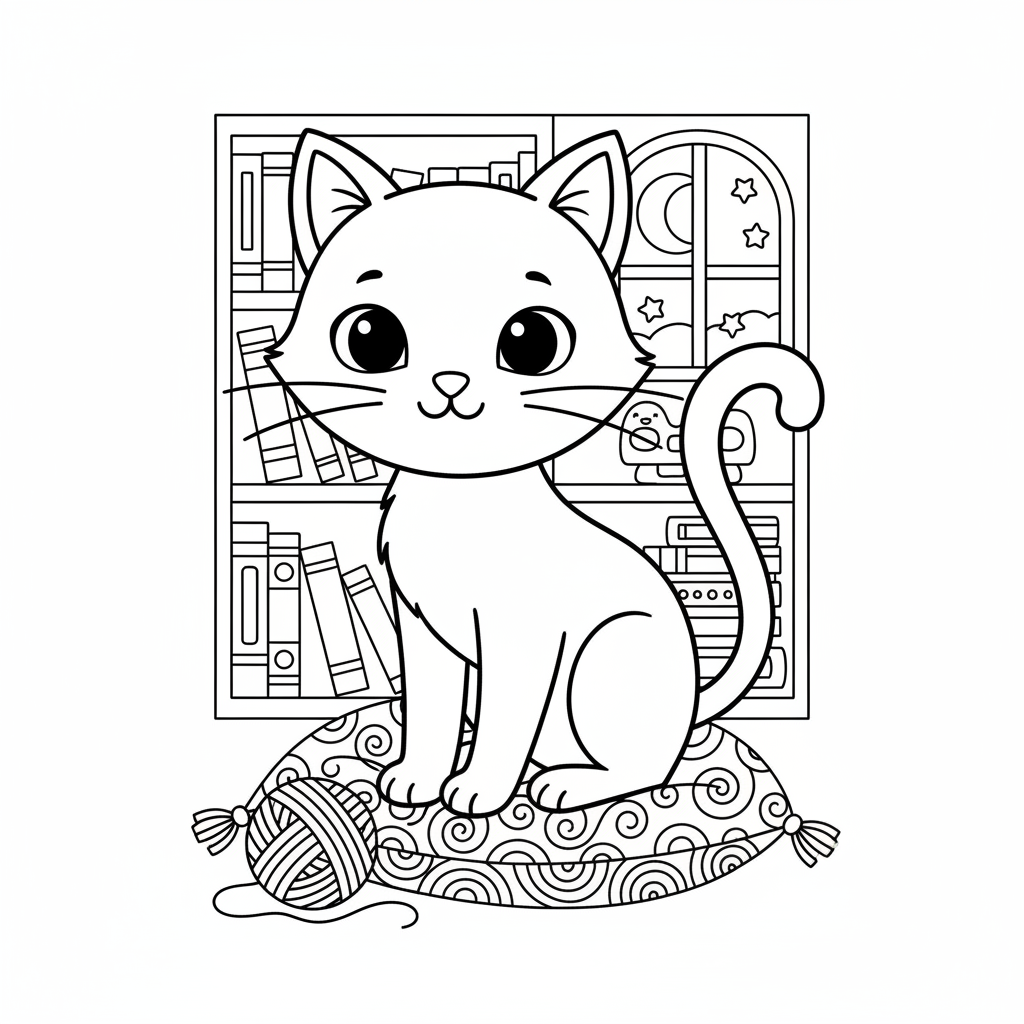 Coloriage coloriage chat noir 2