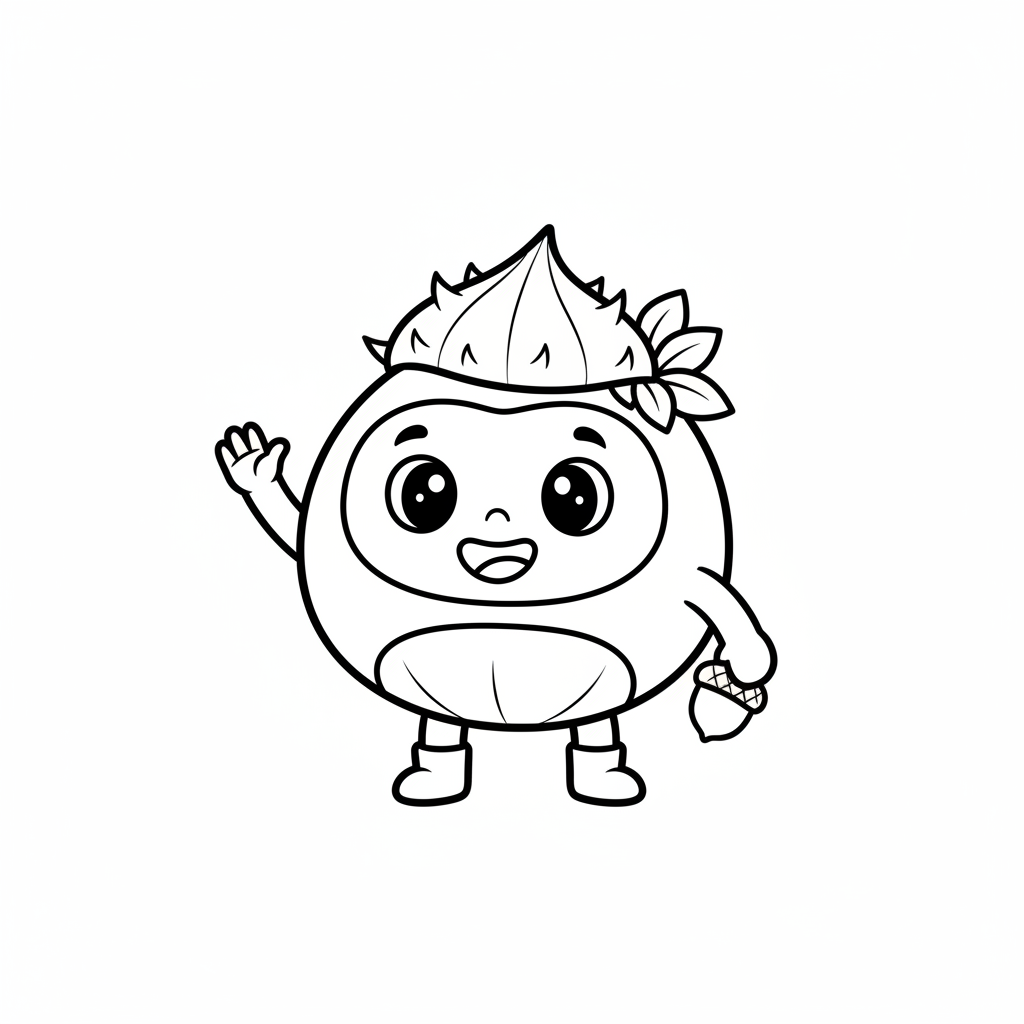 Coloriage coloriage chataigne