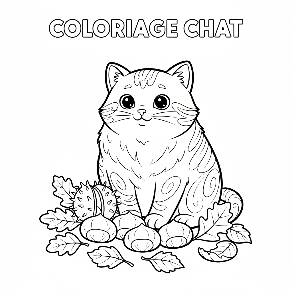 Coloriage coloriage chataigne 2