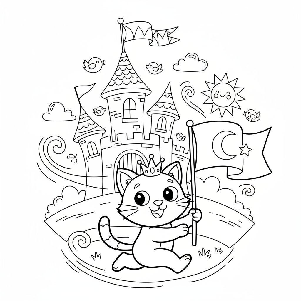 Coloriage coloriage chateau maternelle 5