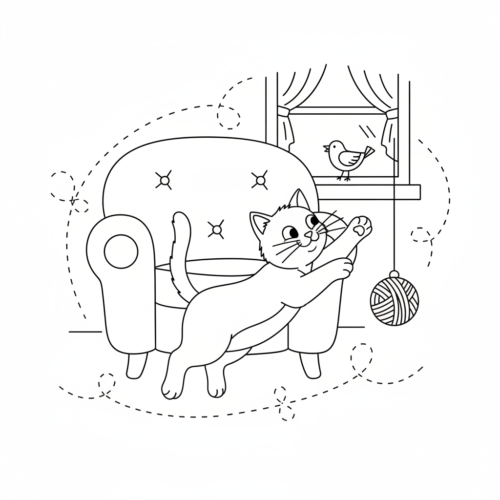 Coloriage coloriage chaton 5