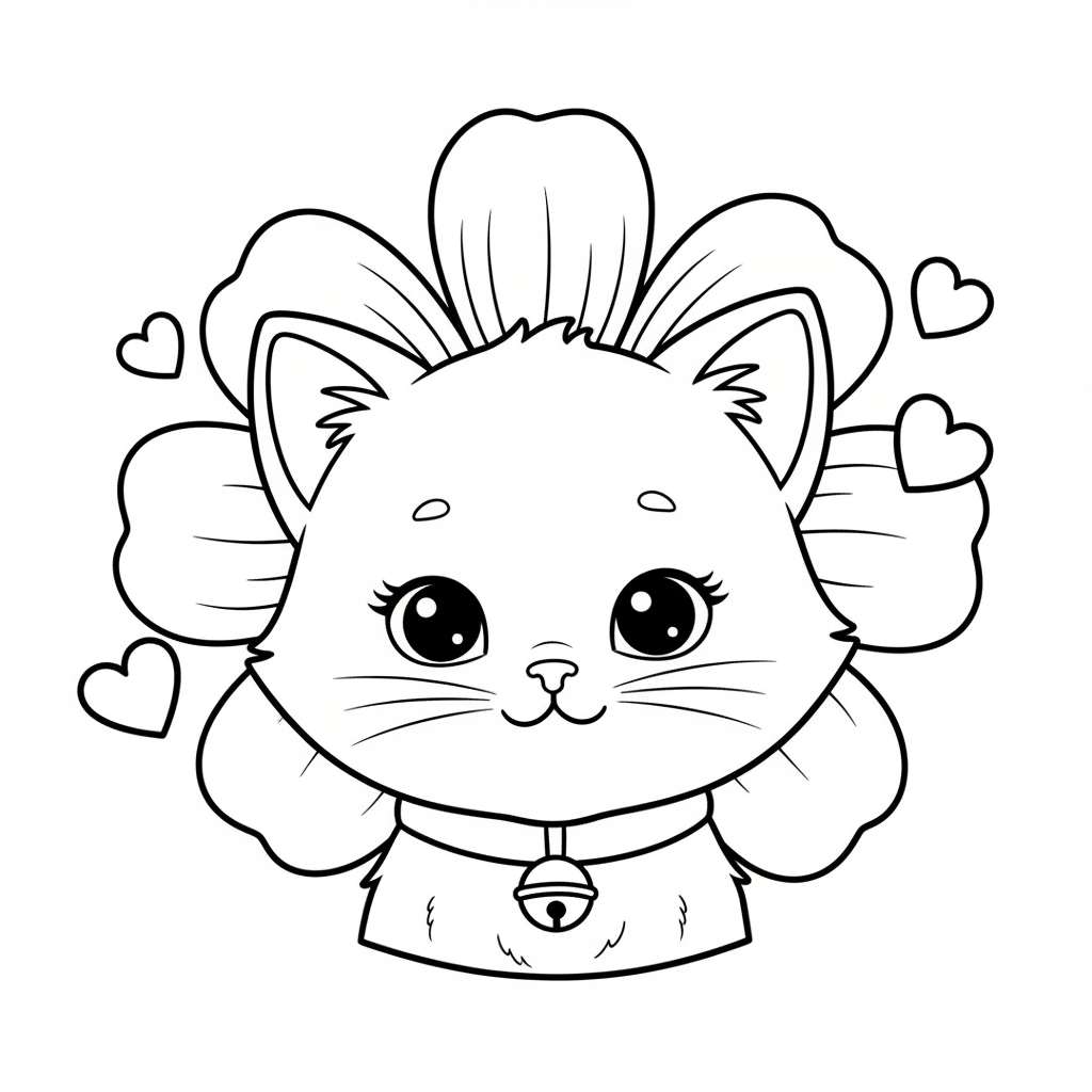 Coloriage coloriage chaton à imprimer 4