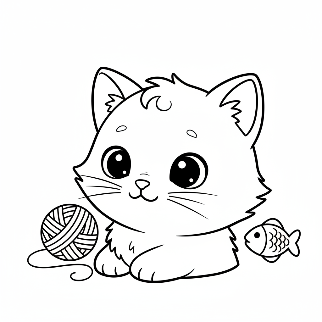 Coloriage coloriage chaton a imprimer 4