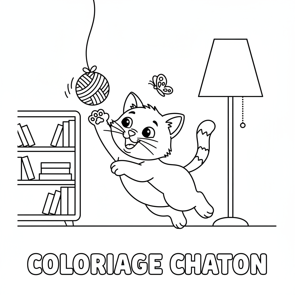 Coloriage coloriage chaton a imprimer 5