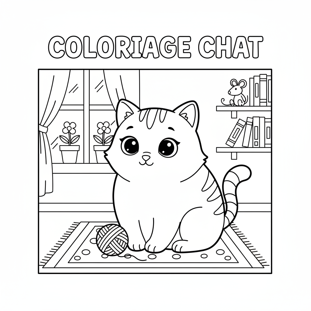Coloriage coloriage chats 2