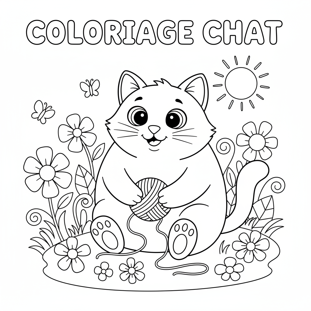 Coloriage coloriage chats à imprimer